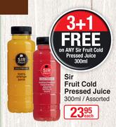 Sir Fruit Cold Pressed Juice-300ml Each