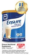Ensure Nutritional Supplement Assorted-400g