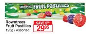Rowntrees Fruit Pastilles Assorted-125g