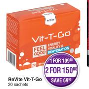 Revite Vit-T-Go 20 Sachets-For 2