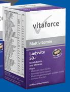Vitaforce Multivitamin Ladyvite 50+ 60 Film Coated Tablets