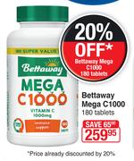 Bettaway Mega C1000 180 Tablets