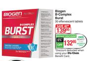 Biogen B-Complex Burst 30 Effervescent Tablets