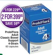 ProbiFlora Adult Classic Bowel Support 4 Strain 60 Capsules