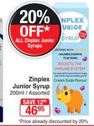 Zinplex Junior Syrup Assorted-200ml