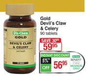 Dis-Chem Gold Devil's Claw & Celery 90 Tablets