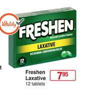 Freshen Laxative 12 Tablets