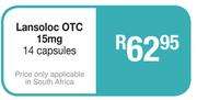 Lansoloc OTC 15mg 14 Capsules