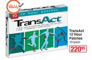 TransAct 12 Hour Patches 10 Pack