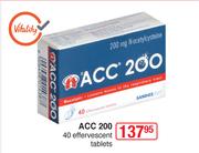 ACC 200 40 Effervescent Tablets