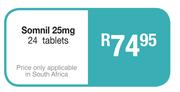 Somnil 25mg 24 Tablets