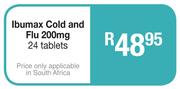 Ibumax Cold & Flu 200mg  24 Tablets