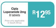 Cipla Loperamide 2mg 8 Tablets