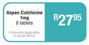 Aspen Colchicine 1mg 6 Tablets