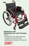 Home Care Wheelchair With Detachable Arm & Footrests 158134