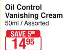 Lemon Lite Oil Control Vanishing Cream Assorted-50ml
