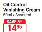 Lemon Lite Oil Control Vanishing Cream Assorted-50ml