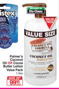 Palmer's Coconut Oil Or Cocoa Butter Lotion Value Pack-1Ltr Each