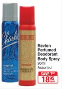 Revlon Perfumed Deodorant Body Spray Assorted-90ml Each