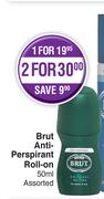 Brut Anti Perspirant Roll On Assorted-50ml