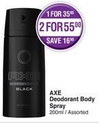 Axe Deodorant Body Spray Assorted-200ml