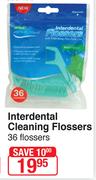Dentalmate Interdental Cleaning Flossers-36 Flossers