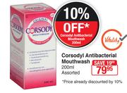 Corsodyl Antibacterial Mouthwash-200ml