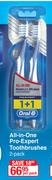 Oral-B All In One Pro Expert Toothbrushes 2 Pack-Per Pack