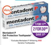 Mentadent P Gel Protection Toothpaste-100ml