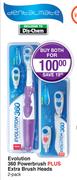 Dentalmate Evolution 360 Powerbrush Plus Extra Brush Heads-For Both 