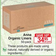 Anna Organics Liners-50 Pack Per Pack