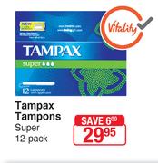 Tampax Tampons Super-12 Pack