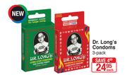 Dr. Long's Condoms-3 Pack Each