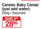 Nestle Ceralac Baby Cereal (Just Add Water)-250g