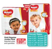Huggies Gold Nappies Jumbo Pack-Per Pack