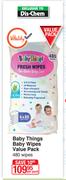Baby Things Baby Wipes Value Pack-480 Wipes Per Pack