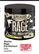 Warrior Rage Pre Workout Assorted-392g