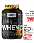 USN Hardcore All In One Whey gH Assorted-2Kg