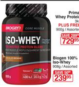 Biogen 100% Iso Whey Assorted-908g