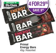 Primal Energy Bars Assorted-4 x 45g