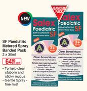 Salex SF Paediatric Metered Spray Banded Pack-2 x 30ml Per Pack