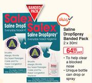 Salex Saline Drop Spray Banded Pack-2 x 30ml Per Pack