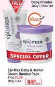 Epi-Max Baby And Junior Cream Banded Pack 400g Plus 100g Tube-Per Pack