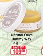 Oh-Lief Natural Olive Tummy Wax-100g