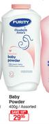 Purity & Elizabeth Anne's Baby Powder Assorted-400g