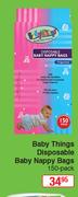 Baby Things Disposable Baby Nappy Bags 150 Pack