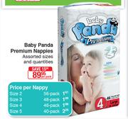 Baby Panda Premium Nappies Assorted Sizes & Quantities-Per Pack