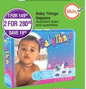 Baby Things Nappies Assorted Sizes & Quantities-For 2