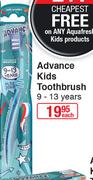 Aquafresh Advance Kids Toothbrush 9-13 Years-Each