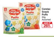 Nestle Cerelac Snack Puffs Assorted-50g Each